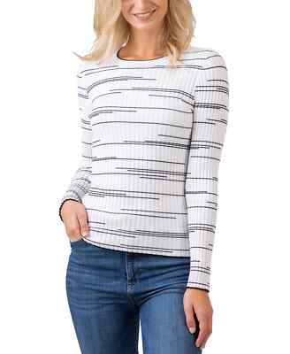 NWT BELLDINI Los Angeles Variegated Stripe Long Sleeve Sweater size XS