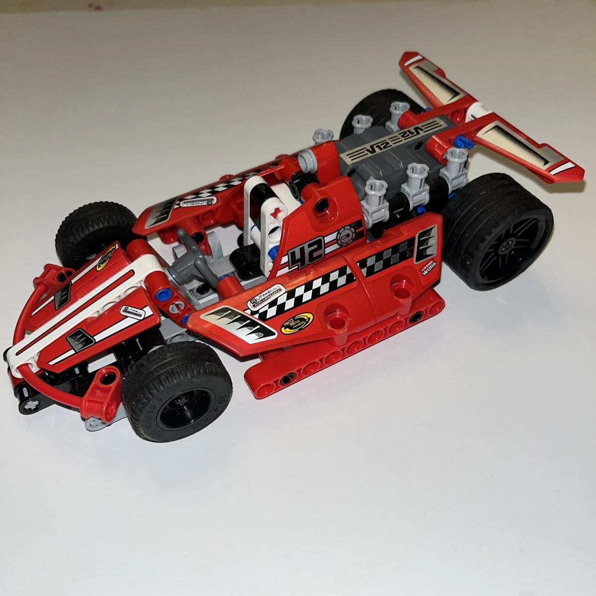 2013 LEGO TECHNIC 42011 Red Car F1 INDY Pull Friction V12 Car 673419191913 | eBay