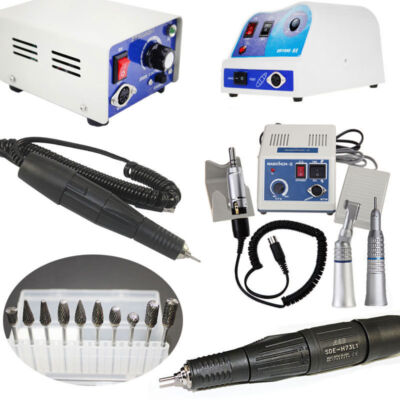 Dental Lab Micro Motor & Burs & 35k/45k Handpiece Micromotor Polisher Optional