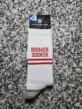NCAA Oklahoma Sooners Boomer Sooner Adult Socks Size 8-12M Football College 