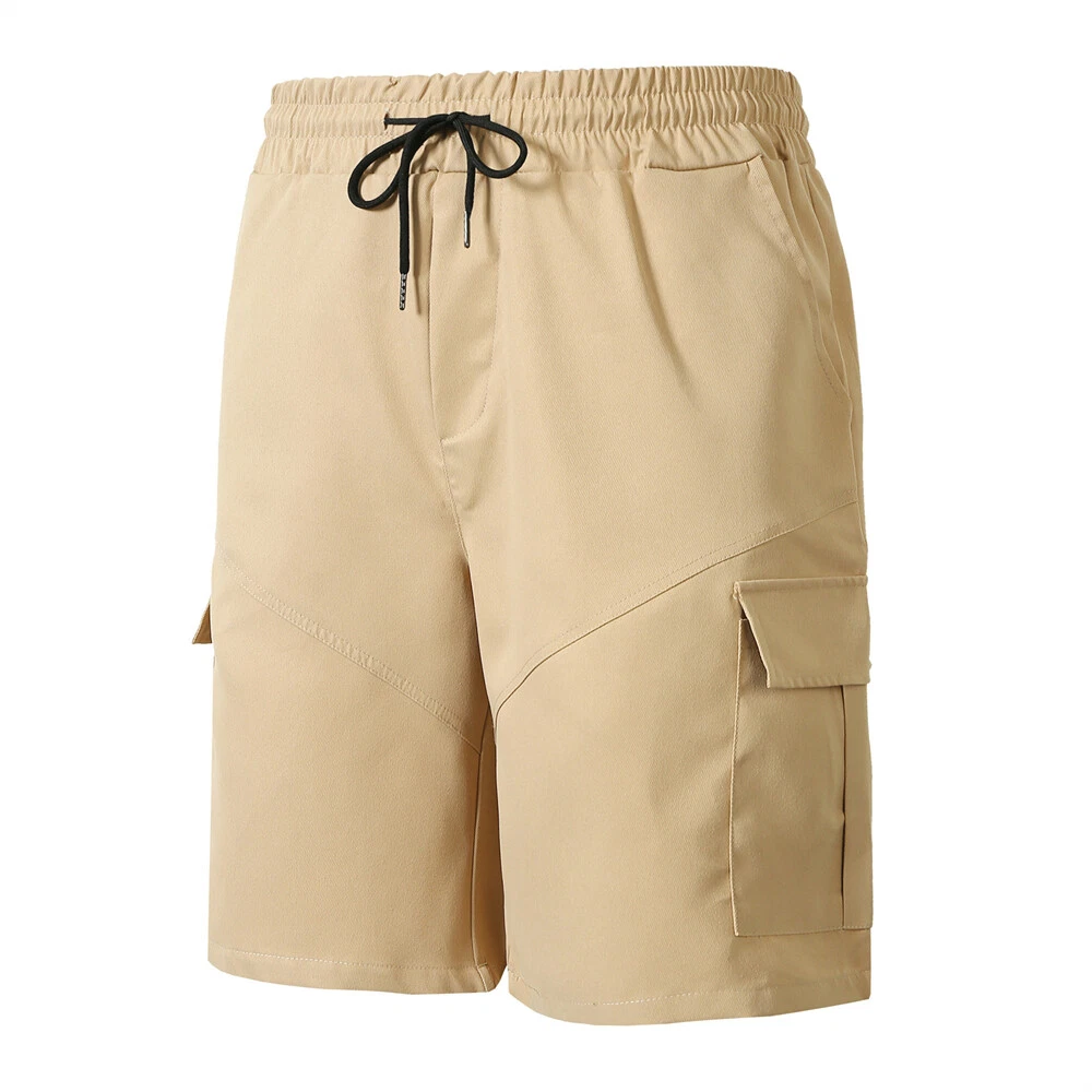 Men Cargo Shorts Outdoor Casual Sport Summer Linen Short Pants