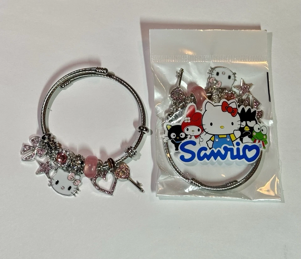 Hello Kitty - Pulsera - Cuentas de Cristal Anime - Colgante Foto 4 de 4