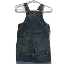 Vintage Polo Ralph Lauren Girls' Denim Overall Dress Skirt 12M