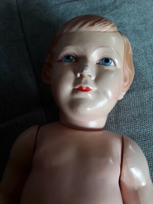 Poupée Petitcollin En Celluloïd – Colette, Les Doigts Agiles, Vintage
