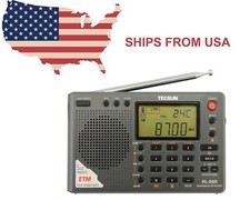 TECSUN PL-380 BLACK DSP PLL AM/FM Shortwave Radio Receiver