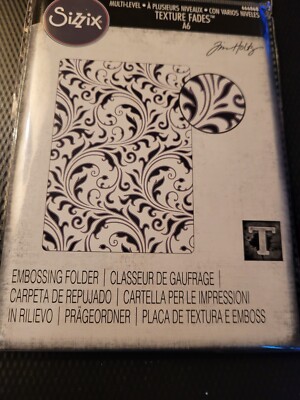 Sizzix Tim Holtz Multi-Level Textured VAULT Embossing Folder U PICK DESIGN- 2025