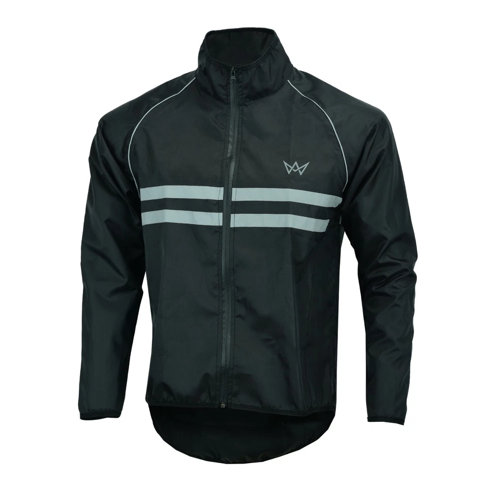Mens Cycling Jacket High Visibility Waterproof Running Top Rain Coat S to 2XL - Image 3 of 4