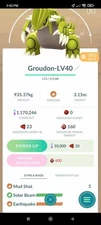 Pokemon Shiny Groudon LV40 3moves - TRA'DE 20k Or 1mill Dust GO - Description