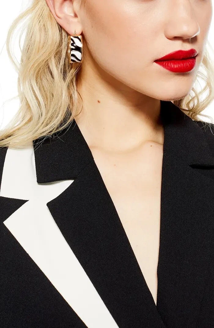 Topshop colorblock blazer sale