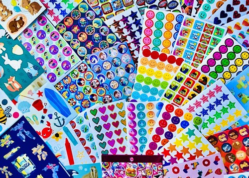 MEGA 667 Sticker Lot! Mxd Bluey Minnie Mouse Spiderman Among Us Tiger Paw Patrol - Picture 22 of 23
