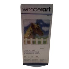 Caron Wonderart Latch Hook Kit 12"X12"-Pony Pillow