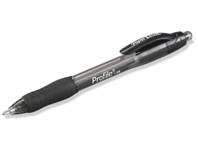 NEW Paper Mate Profile Ballpoint Pens, Black 25 Count  Some Pens Missing Label