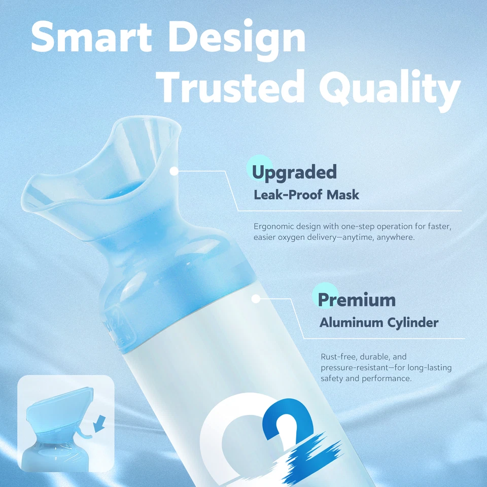 Консервированная банка Spzoer Oxygen 10 литров O2 упаковка 6 шт. для высотных и спортивных мероприятий - Изображение 4 из 4