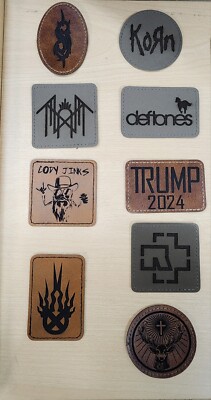 Laser Engraved Patch With Iron On Adhesive Backing