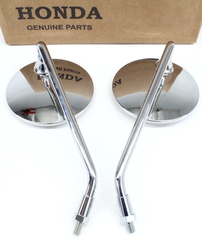 Juego de espejos retrovisores Honda CL90 CT90 CB100 CL100 CL125 CB125 OEM izquierda derecha (ver notas) B62 Foto 2 de 3
