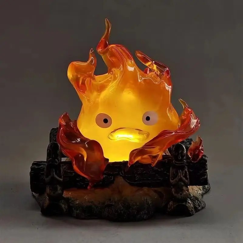 Howl's Moving Castle Calcifer Night Light Desktop Lamp Figure New Studio ghibli