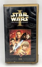Star Wars Episode I Phantom Menace VHS Gold 3D Clam Shell Case RARE