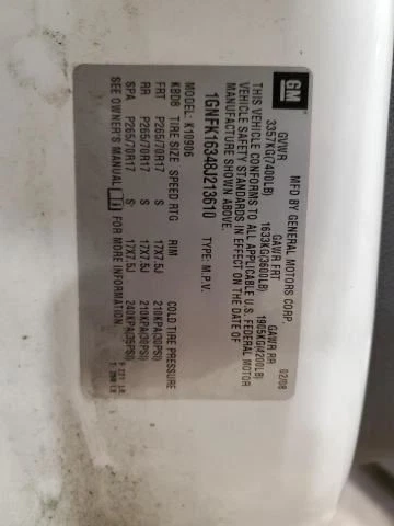 Baúl/portón trasero con vidrio tintado de privacidad para 07-14 SUBURBAN 1500 392192 Foto 2 de 4