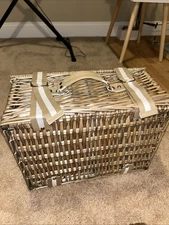 Wicker Picnic Basket Set
