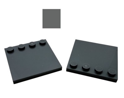 LEGO   2x tile 4x4 with 4 studs dark stone grey 6179 new grey 4509911