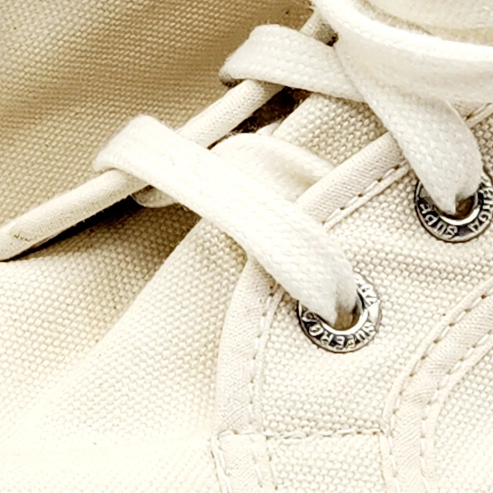 Superga Women's Round Toe Lace Up High Top White Sneakers Size 40 Shoes - Image 4 of 4