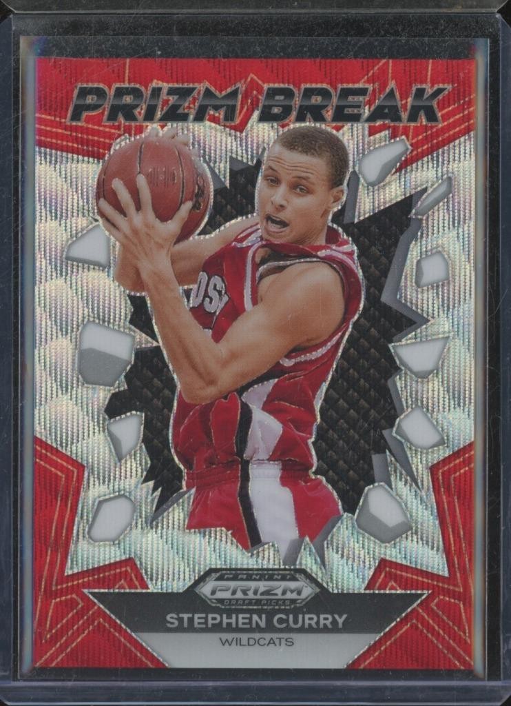 2024-25 Panini Prizm Draft STEPHEN CURRY #17 Prizm Break Silver Wave /99 DTS1