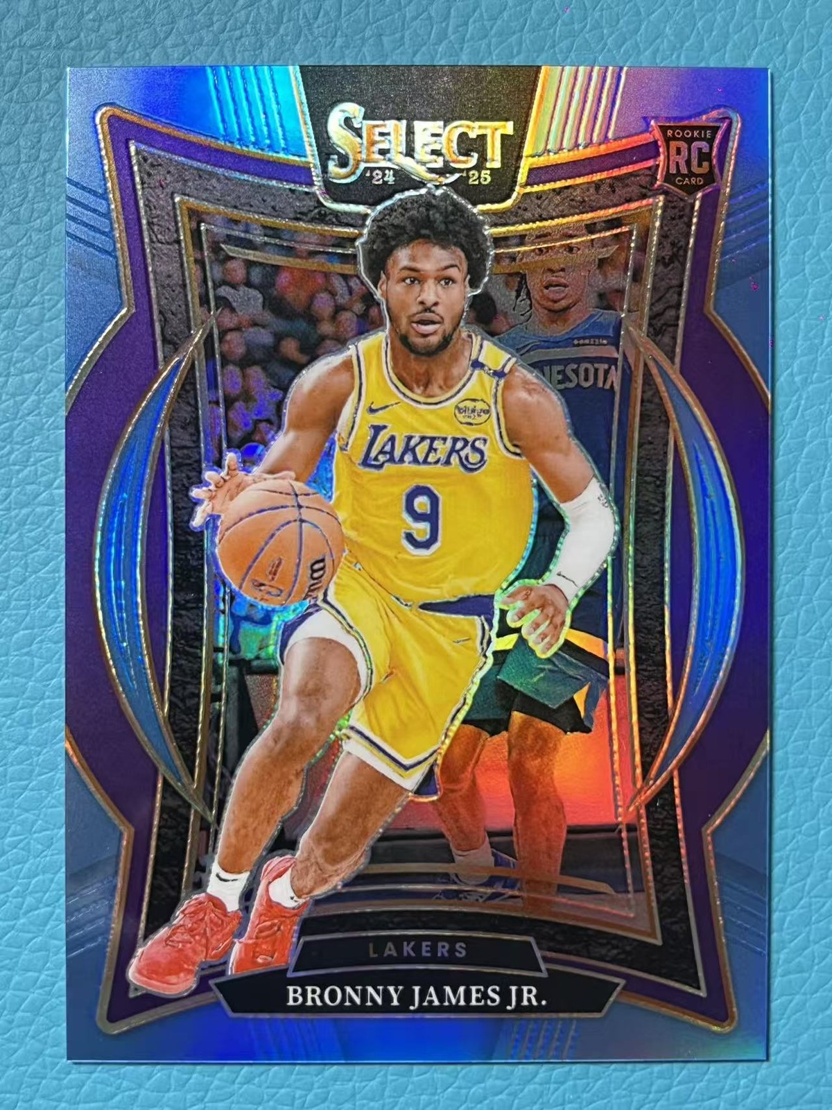 Bronny James Jr 2024-25 Panini Select 023/299 Concourse Light Blue RC Lakers #90