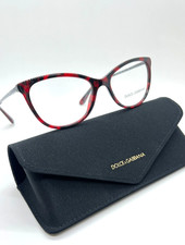 Occhiali da vista unisex DOLCE & GABBANA DG 3258 2889 54-17-140 rosso avana 100% autentici