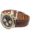 BREITLING WATCH OLD NAVITIMER B13019 AUTOMATIC CHRONOGRAPH SS/WHITE GOLD MEN'S