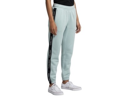 Calvin Klein Performance Women Eco Fleece Logo Tape Jogger Pant  Blue XXL NEW!