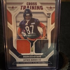 2025 Panini Rookies & Stars Cross Training Luther Burden III Bears Rookie Memor…