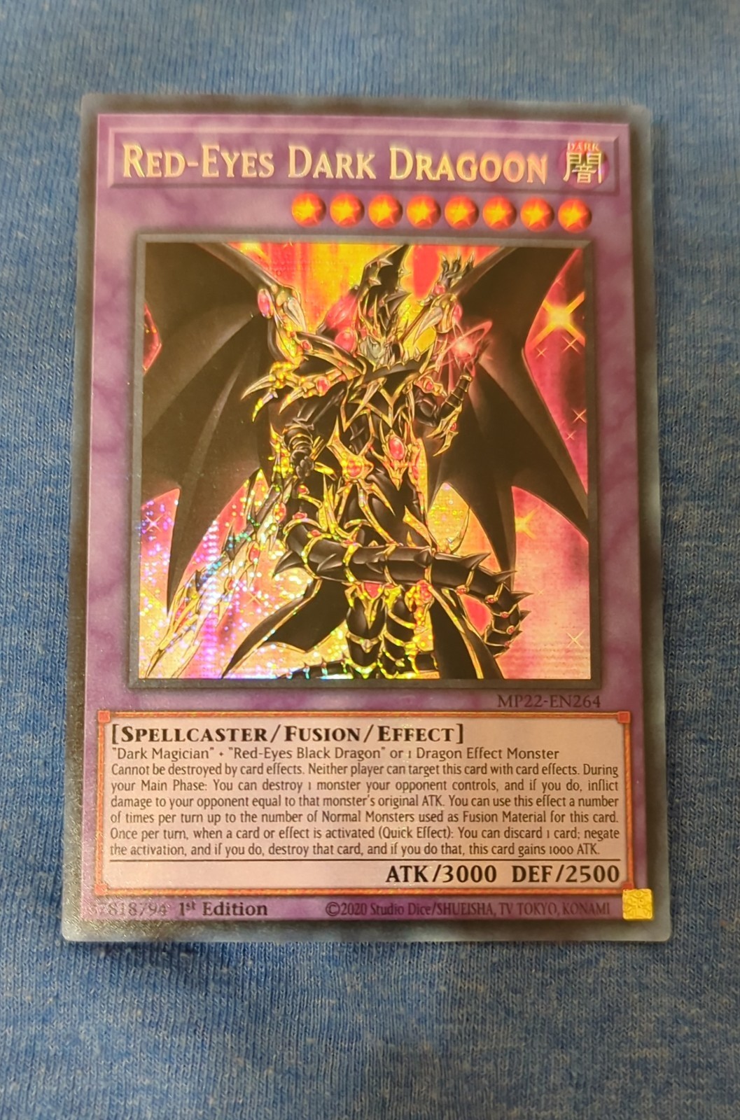 Red-Eyes Dark Dragoon MP22-EN264 YuGiOh 2022 Tin of the Pharaoh's Gods Mega Pack trading card — raw and PSA graded price guide