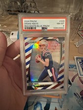 2024 Panini Prizm Drake Maye #329 Red White &...