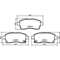 Hella BremsbelÄGe Vorderachse Bremsen | 8DB 355 039-171