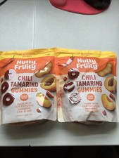 🍑Nowe opakowanie X 2 orzechy i owoce 16 uncji każda brzoskwiniowa guma chili tamaryndowa 🍑