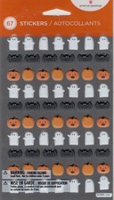 Halloween, 3D scrapbook stickers, 67/pk, 4x6" - American Greetings 32220