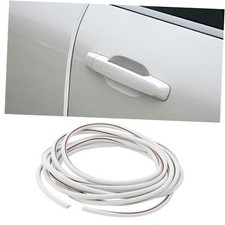 32Ft 10M Car Door Edge Protector, Self-Adhesive Scratch Resistant U White-10M