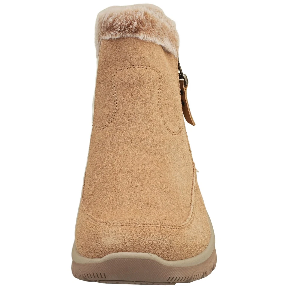 Skechers Botas Casual Mujer Estilo Cool Zip Color Beige - Imagen 3 de 4