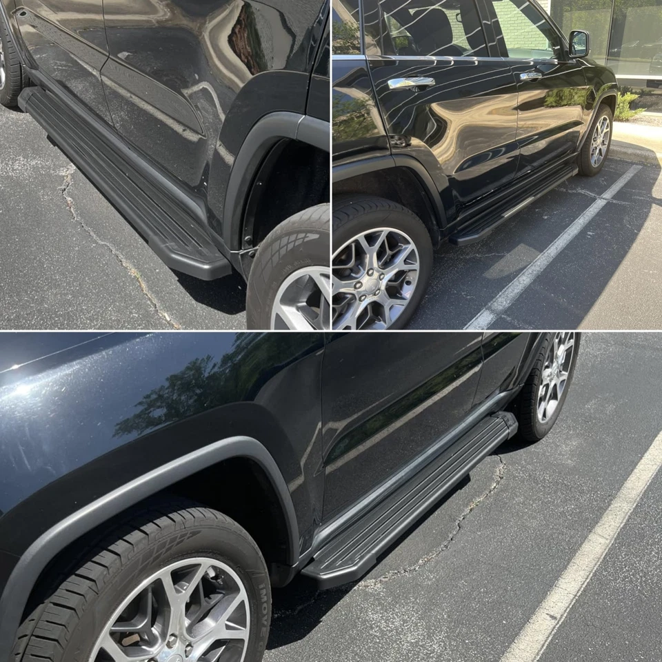 5.5" Running Board Fit 2009-2015 Honda Pilot Black Aluminum+SS Metal Strip Foto 2 de 4