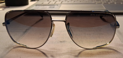 UNBOXED.Dita Sunglasses MIDNIGHT SPECIAL Titanium SILVER/BLUE DRX-2010-KPLD-60