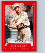 2017 Panini Diamond Kings #11 George Kelly Framed Red #/99