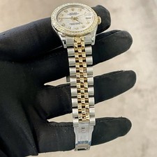 ROLEX DATEJUST 31mm MOTHER OF PEARL 2-TONE JUBILEE DIAMOND BEZEL ref: 178273 4