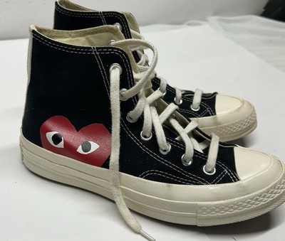 Shoes Converse All Star High CDG Size 5.5Men/7.5 Women Black Comme des Garcons
