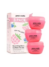 Grace And Stella Kiss Me Soflty Lip Mask Trio Set 3 x 0.7 oz