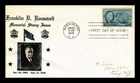 US COVER ROOSEVELT MEMORIAM FOUR FREEDOMS FDC SCOTT 933 CROSBY PHOTO CACHET