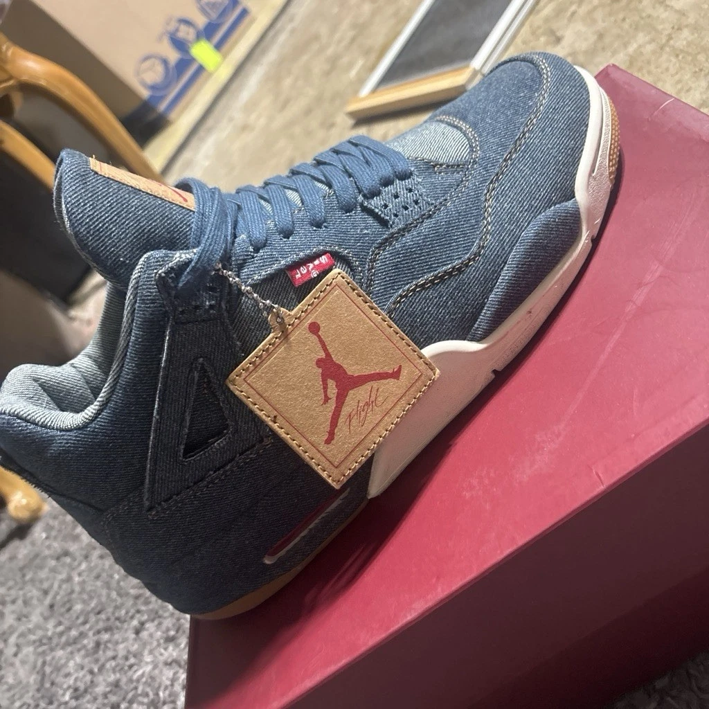 Levi's x Air Jordan 4 Retro Denim for Sale | Authenticity