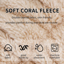 6 Pack Spa Makeup and Facial Microfiber Bow Headbands - Fluffy Hair Bands for...