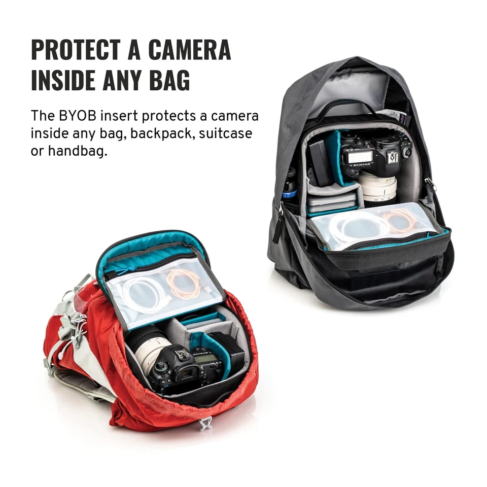 Inserto de mochila BYOB 10 DSLR - Convierte cualquier bolsa en una bolsa de cámara para DSLR y M... Foto 3 de 4