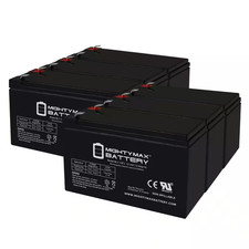 12-Volt 7Ah F2 Replacement Battery Compatible with Cyberpower RB1270X2C-6 Pack