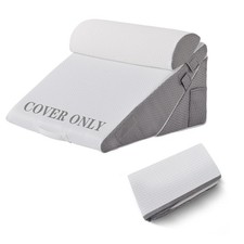 Bedluxe Wedge Pillow Set Cover for 3PCS, Adjustable Bed Wedge Pillow Case wit...